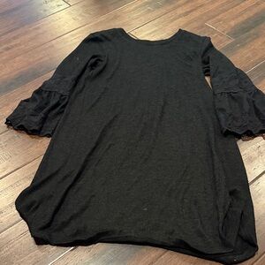 Maurices Black Bell Sleeve Tunic
